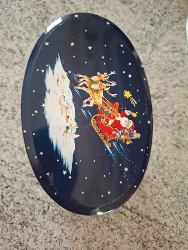 Blechdose weihnachten oval - ,