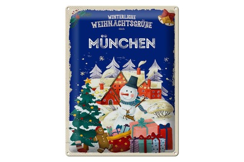 Blechschild münchen 3 - blechschild, münchen,