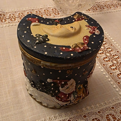 Weihnachts blechdose rund mit - weihnachts-blechdose,