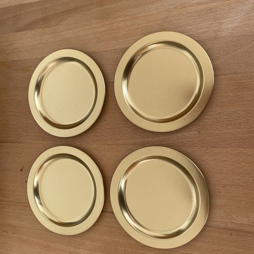 Untersetzer goldfarben blech - goldfarben,,