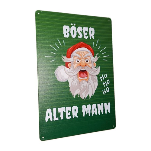 Blechschild weihnachten böser - weihnachten,