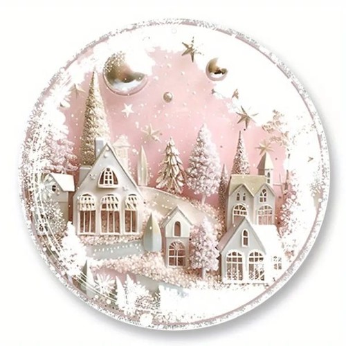 Blechschild rund weihnachten - rund,