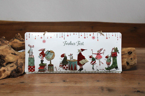 Blechschild frohes fest - , "frohes