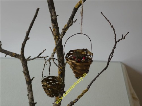 Antike körbchen aus blech - 2,