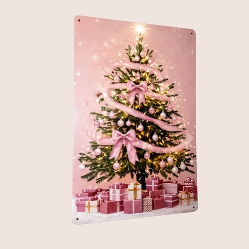 Blechschild weihnachtsbaum - blechschild,