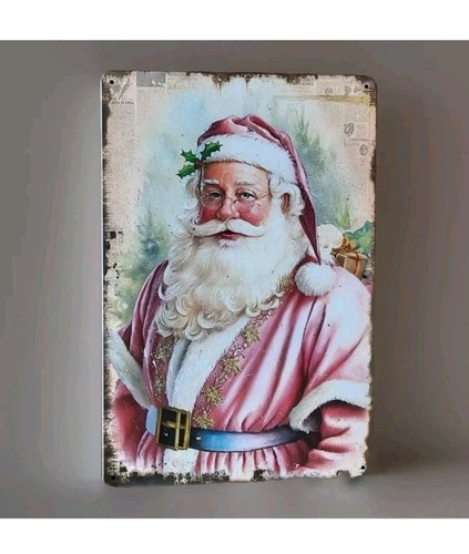 Blechschild weihnachtsmann - blechschild,