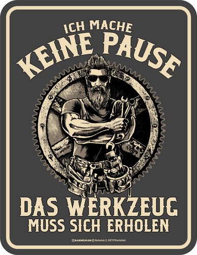 Witziges werkstatt schild ich - werkstatt-schild,