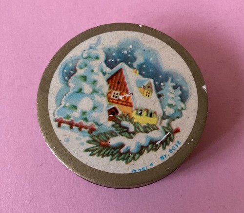 Alte kleine blechdose mit - kleine,