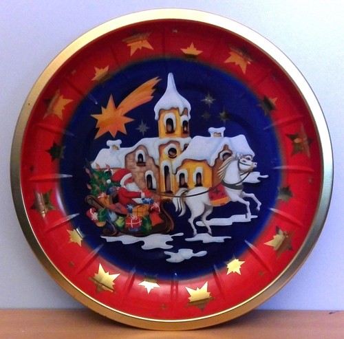 Weihnachtsteller 26cm blech - weihnachtsteller, /