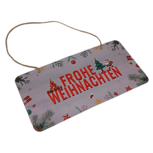 Weihnachtsdeko blechschild - blechschild,