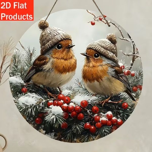 Blechschild rund vögel - blechschild,