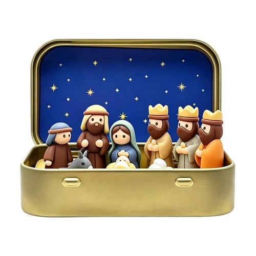 Weihnachtskrippe set einer - weihnachtskrippe-set,