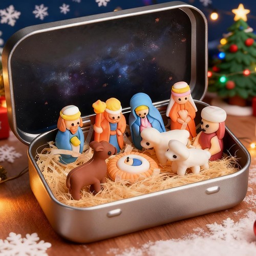 Mini krippenfiguren set - mini,