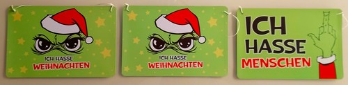 Blechschild schild - 2x,