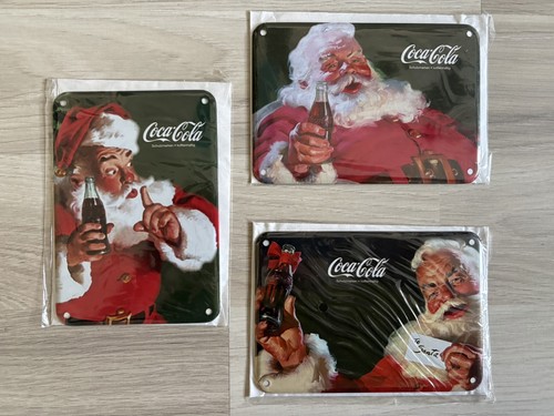 Coca cola blechschilder - 3x,