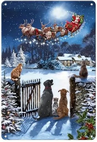Blechschild weihnachten - blechschild,