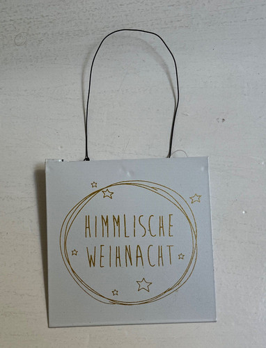Blechschild zum hängen