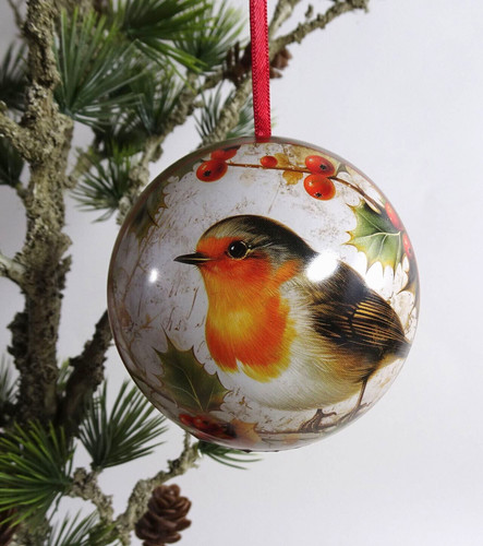 Weihnachtskugel rotkehlchen - weihnachtskugel,