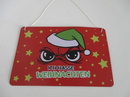 Blechschild ich hasse - blechschild, "ich